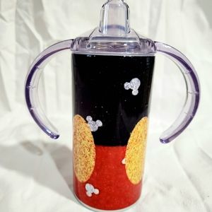 Mickey Mouse glitter sippy cup